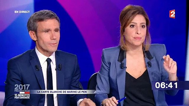 Présidentielle: Ce moment où David Pujadas prend en direct la main de Léa Salamé ... pour la faire taire