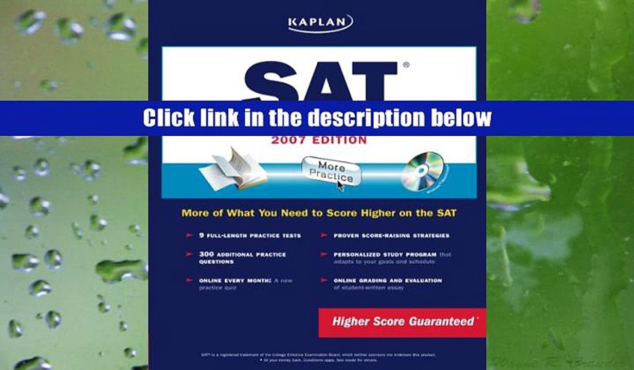 EBOOK ONLINE Kaplan SAT, 2007 Edition: Premier Program (Kaplan SAT (w/CD)) Kaplan Pre Order