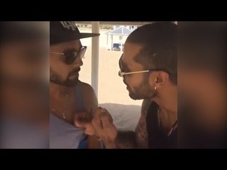Shikhar Dhawan, Murali Vijay imitating WWE wrestler Rock in dubsmash, Watch| Oneindia News