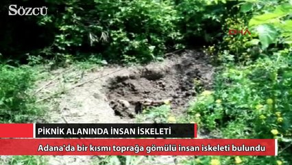 Piknik alanında insan iskeleti!