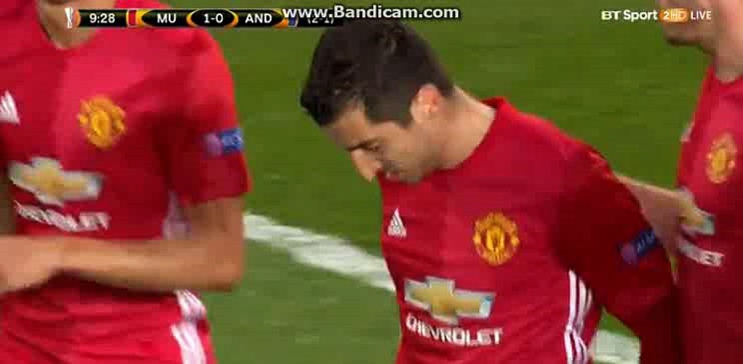 Henrik Mkhitaryan Super Goal HD - Manchester United 1-0 Anderlecht - 20.04.2017 HD