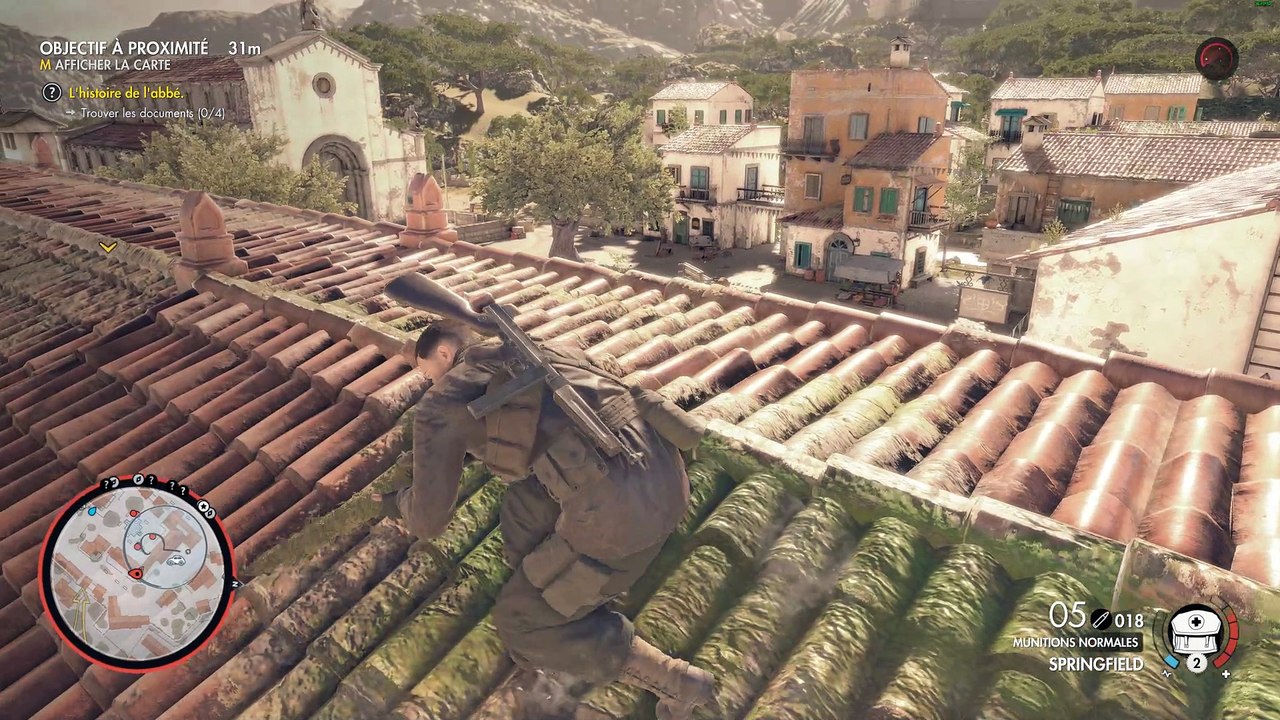 Sniper Elite 4 coop chapitre 5: Monastère d'Abrunza