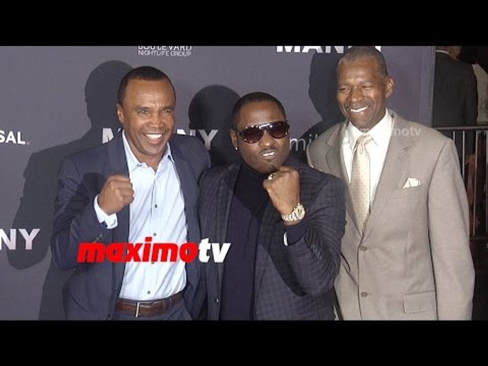 Sugar Ray Leonard & Johnny Gill | MANNY Los Angeles Premiere Screening | Red Carpet