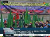 Movimientos sociales de México se solidarizan con Venezuela