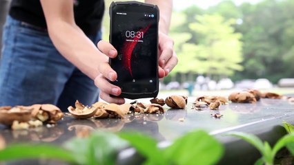 BLUBOO R1 Rugged phone. Waterproof test.Driving nails.7150mAh battery