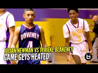 Julian Newman vs Tyrieke Blakeney PG Battle!! Full Highlights!