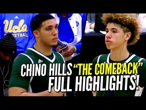 Chino Hills The Comeback vs Clark HS!! FULL Highlights! LiAngelo Ball Drops 40!