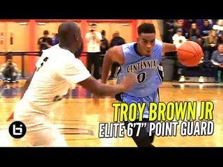 6'7" POINT GUARD Troy Brown Jr GETS IT DONE! Dropping Dimes & Dunking on Defenders!