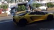 Lamborghini Aventador SV on in Monaco - Loud sounds!