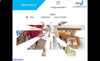 You do not use the services of Packers and Movers for your escape?