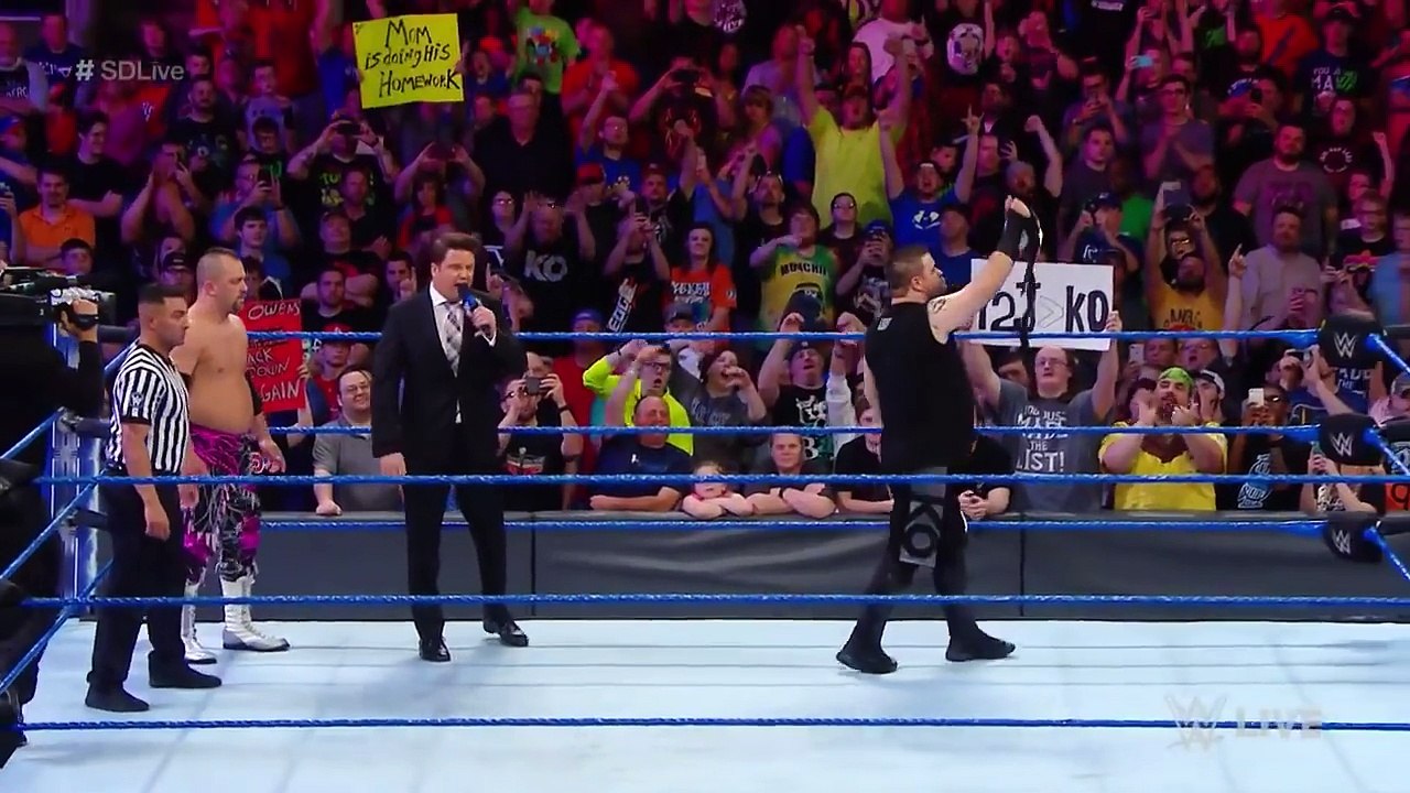 Kevin Owens open challenge - Smackdown Live 41817