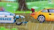 Emergency Cars - The Blue Police Car Hurry to the Rescue - Cars & Trucks Cartoon for children