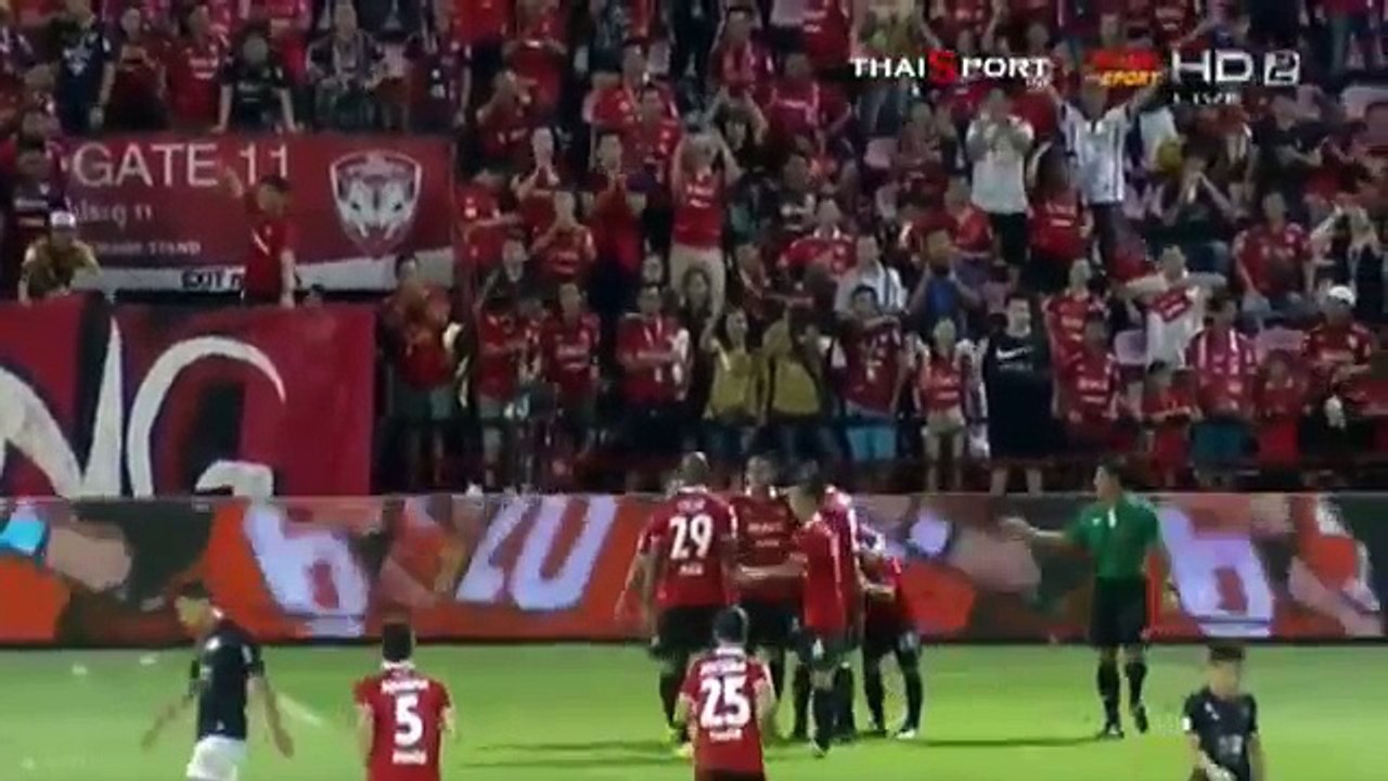 Muang Thong Utd 3:0 Sisaket (Thai Premier League. 19 April 2017)