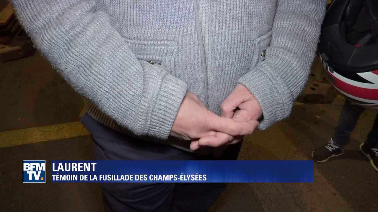 Tirs sur les Champs-Elysées: "J'ai vu l'assaillant sortir de la voiture sous mes yeux"