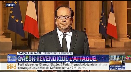 Attaque à Paris: Le message de François Hollande
