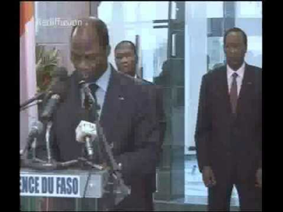 Communiqué final de la visite du Président Alassane Ouattara au Burkina Faso