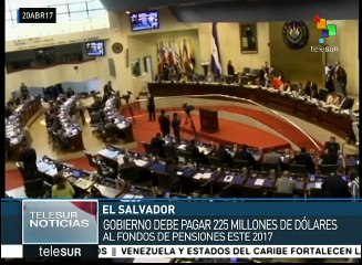 El Salvador: ARENA no apoyó emisión de bonos para pagar pensiones