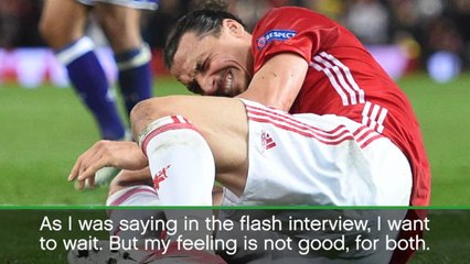 Mourinho 'not optimistic' over Ibrahimovic injury