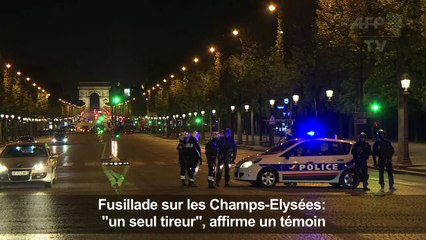 Fusillade sur les Champs-Elysées: "un seul tireur"dit un témoin