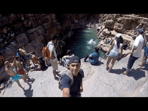 Cliff Jumping - Paradise Valley, MOROCCO Agadir part3 Gopro HD