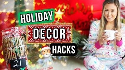 HOLIDAY ROOM DECOR HACKS & DIYS