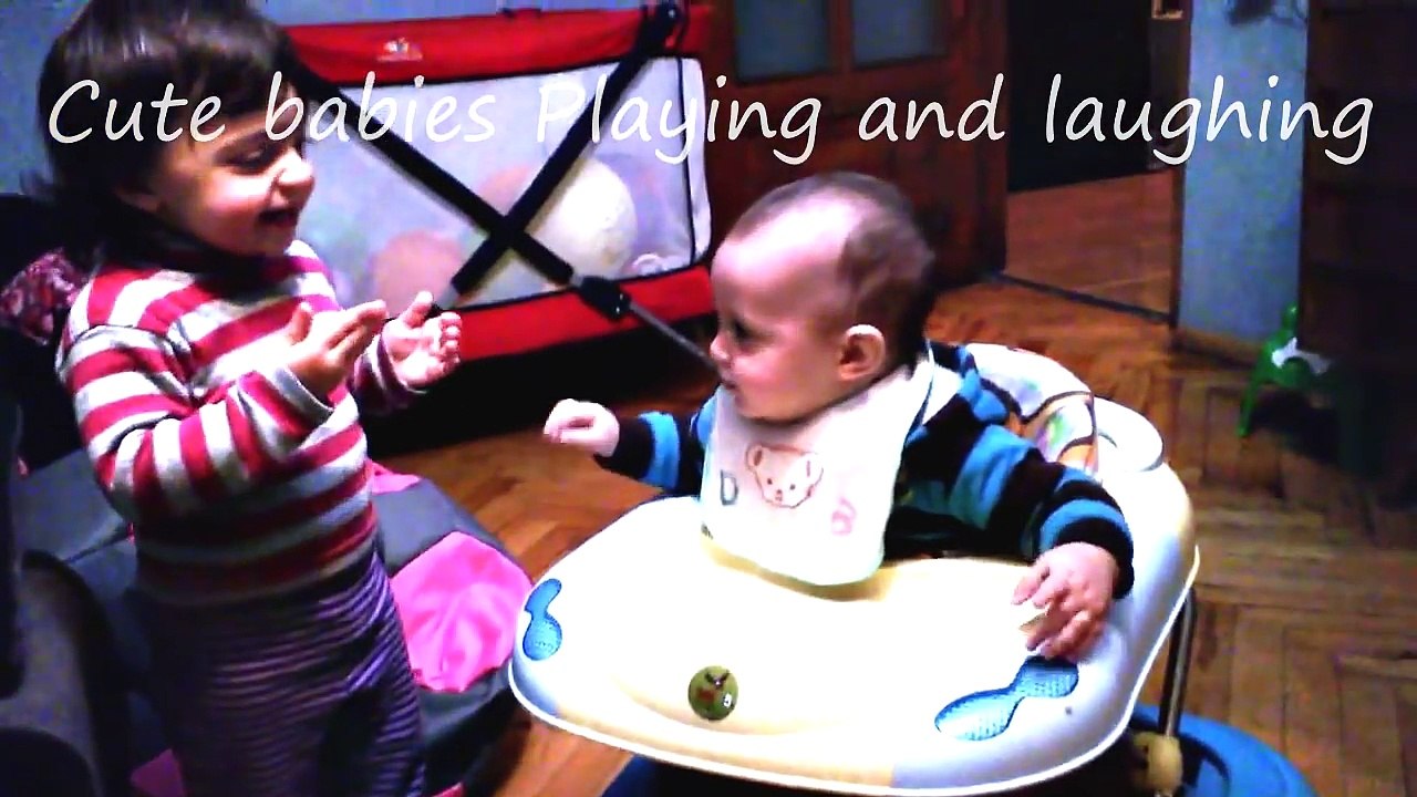 Cute Babies Playing and laughing