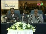 Conférence de presse à Dakar du President Ouattara et du President Wade