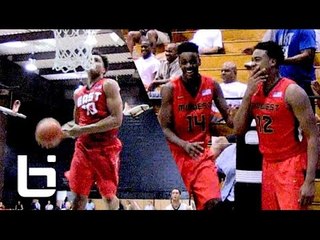 Miles Bridges Catches CRAZY Off The Backboard Windmill Dunk at Nike Global Challenge!!