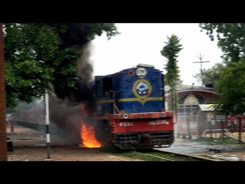 Train Catches Fire In Haryana's Jhajjar, No Casualties Reported ...