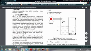 Implementation of PID controller to tank level system using Labview