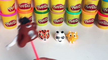 Kung fu Panda & Ice age Finger Family song Playdoh