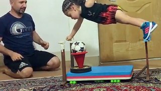 Amazing push-up stunt by sweet child