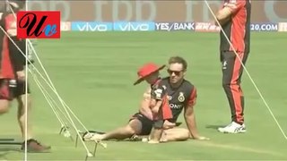 AB Devilliers's son playing cricket in IPL practice - DailyMotion