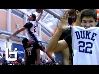 Grayson Allen Dunks OVER 6'11 Jahlil Okafor Wearing Jay Williams Jersey!