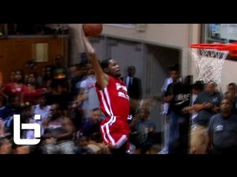 Kevin Durant 4 NASTY Dunks at Jamal Crawford Pro Am!!!