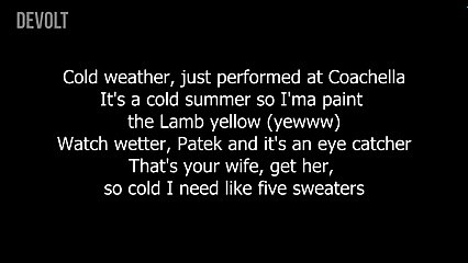 Gucci Mane - Coachella (Lyrics on screen)