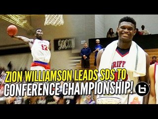 Zion Williamson Leads Spartanburg Day to SCISA Regional Championship! Raw Highlights!