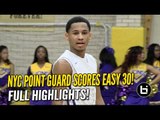NYC PG Markquis Nowell Scores Easy 30! Full Bishop Loughlin Highlights!