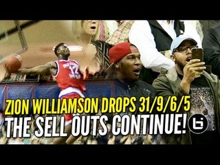 Zion Williamson Skies For BLock & Cockback in Rivalry Game! 31/9/6/5 Raw Highlights!