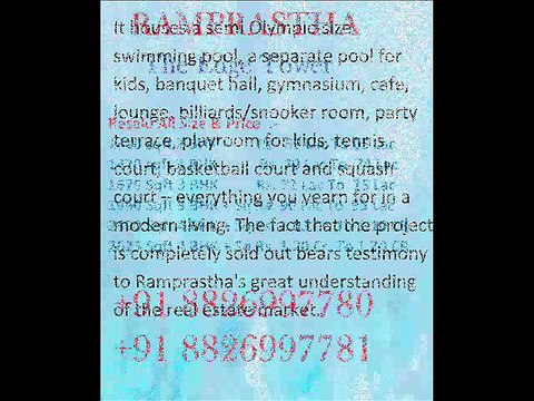 Resale Hi Resale 1990 Sq.ft 3 BHK+SQ in Ramprastha The Edge Tower Sector 37D Gurgaon 8826997780