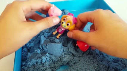 Peppa Pig   MAGIC SAND BLUE  Skye Paw Patrol,minions,pluto - Toys English Episodes