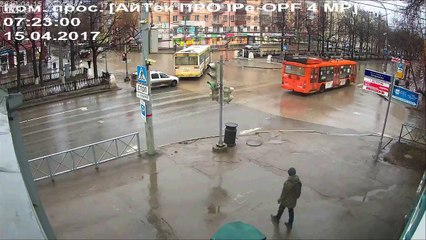 Russian Rolling Along in Huge Hamster Wheel