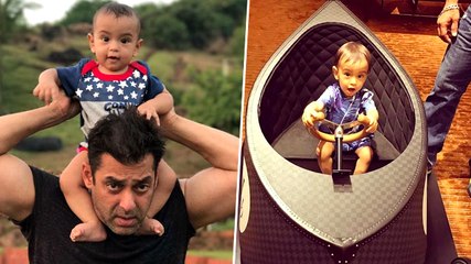 Salman Khan Teaches Nephew Ahil How To Drive