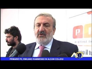 Primarie PD |  Emiliano riammesso in alcuni collegi