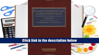 PDF  European Competition Law: A Practitioner s Guide Lennart Ritter Pre Order