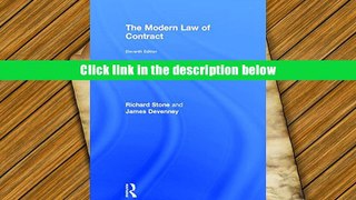 PDF  The Modern Law of Contract Richard Stone Trial Ebook