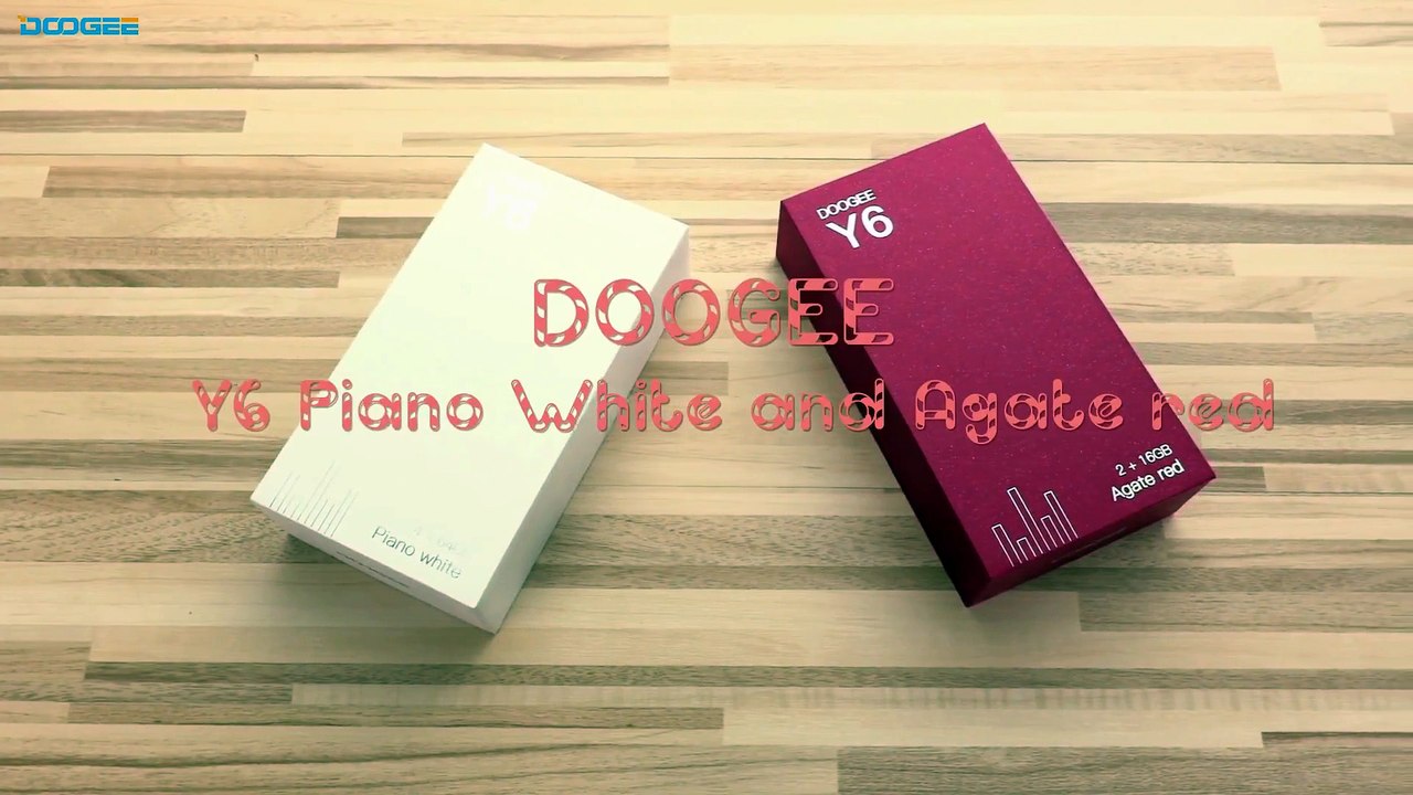 Doogee Y6 Piano white (4GB+64GB) & Doogee Y6 Agate red (2GB+16GB) ¦ Exterior design presentation