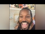 Chris Gayle going mad while celebrating Portugal's win in Euro 2016