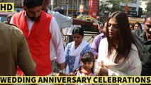 Aishwarya Rai & Abhishek Bachchan Visit Siddhivinayak Temple On WEDDING ANNIVERSARY