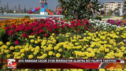 Avcı Ramadan Çocuk Oyun Rekreasyon Alanı’na Dev Palmiye Takviyesi